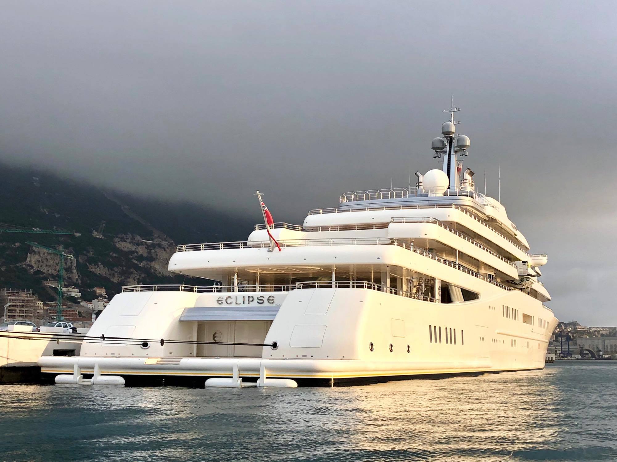 162m Eclipse Spotted In Gibraltar Yacht Harbour