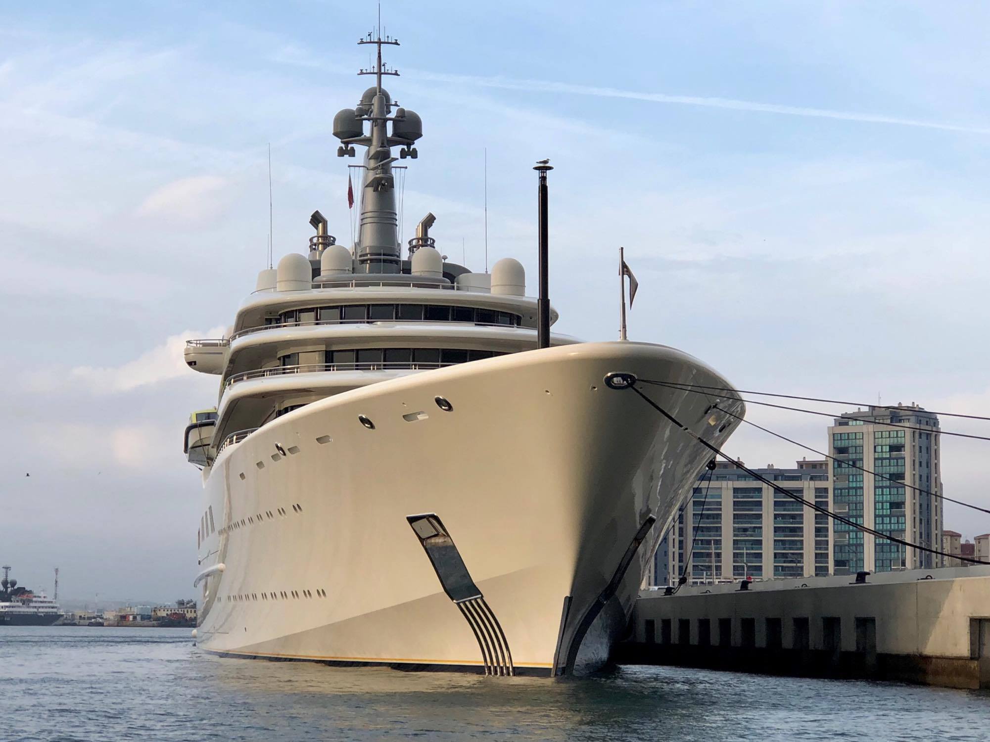 162m Eclipse Spotted In Gibraltar Yacht Harbour