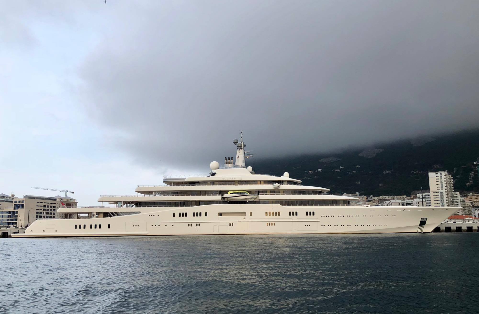 162m Eclipse Spotted In Gibraltar Yacht Harbour