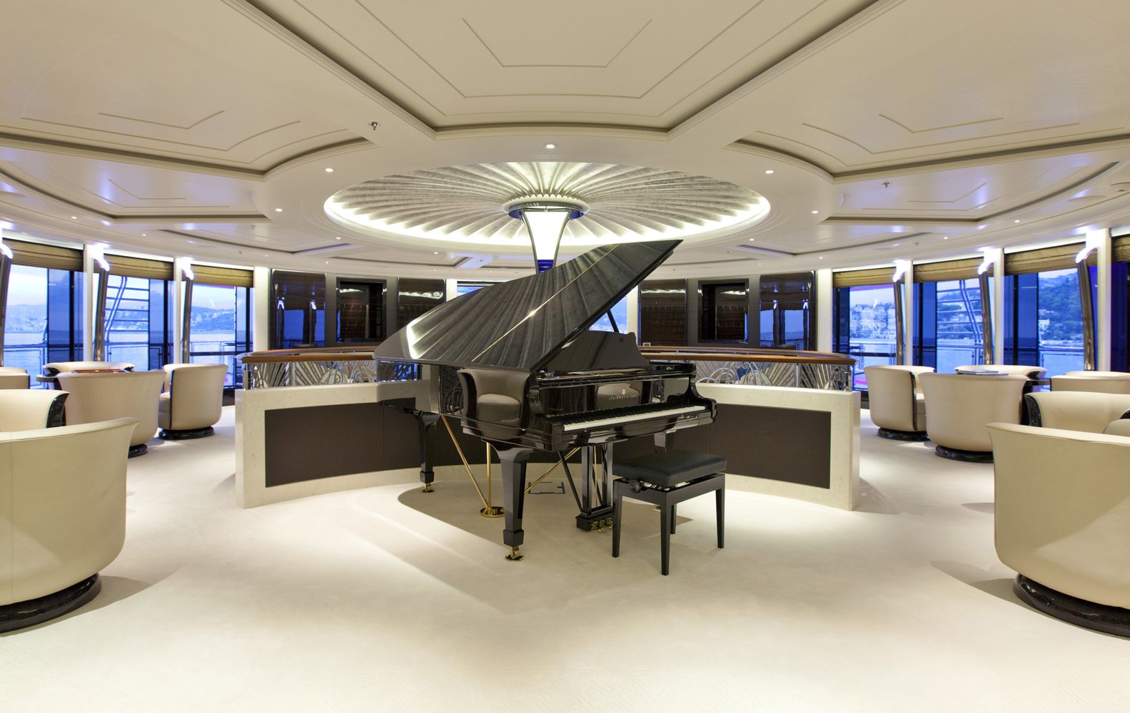 world's largest yacht interior