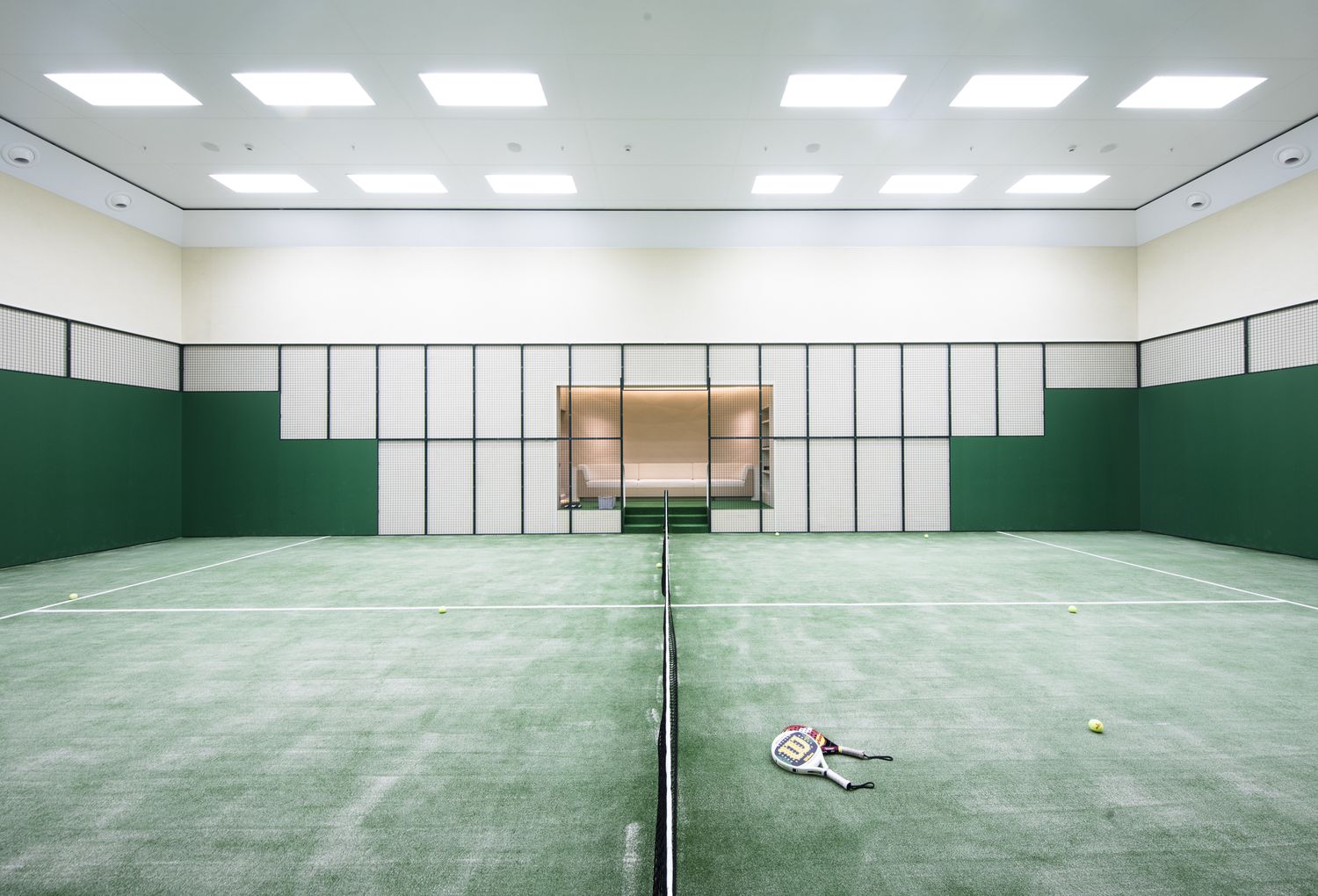Inside the first superyacht to have an indoor tennis court Yacht Harbour