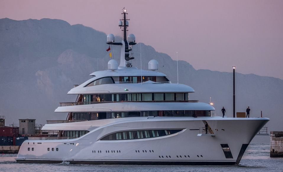 faith billionaires yacht stroll lawrence models billionaire superyacht aboard megayachts cannes owned festival film worth spotted were