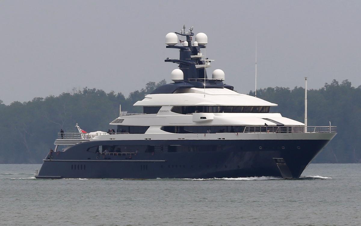 90 Metre Seized Equanimity Arrived In Malaysia Yacht Harbour