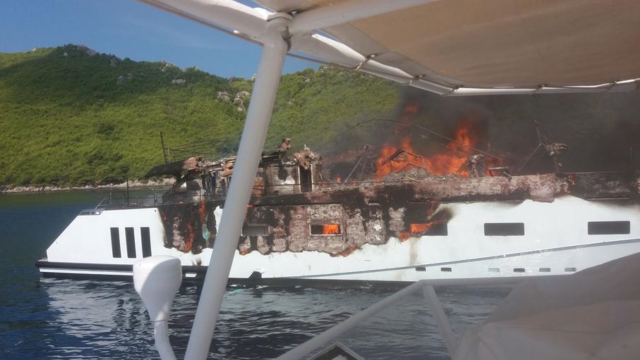 superyacht fire