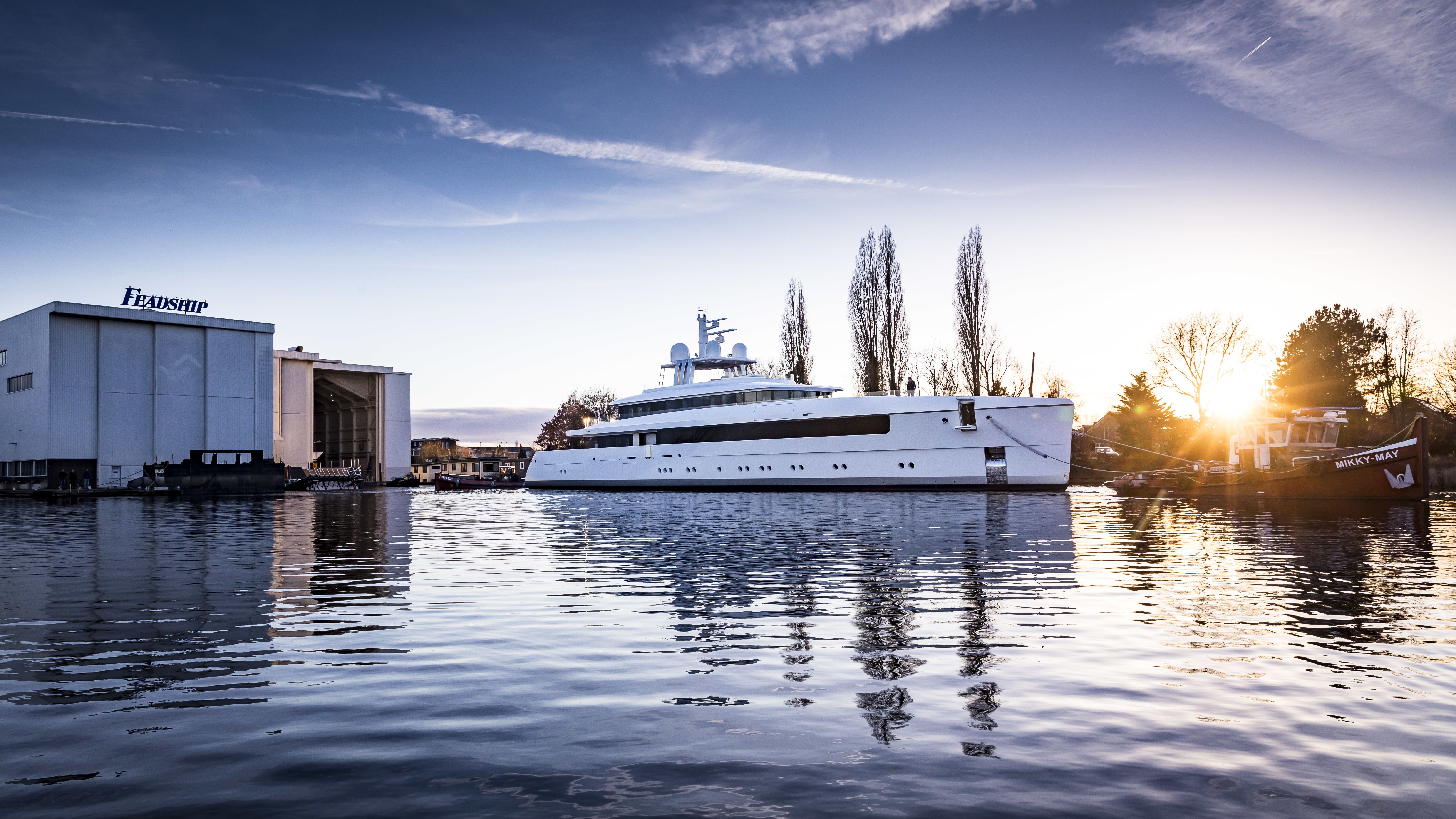 Feadship launches its second largest fully aluminium yacht 'Najiba