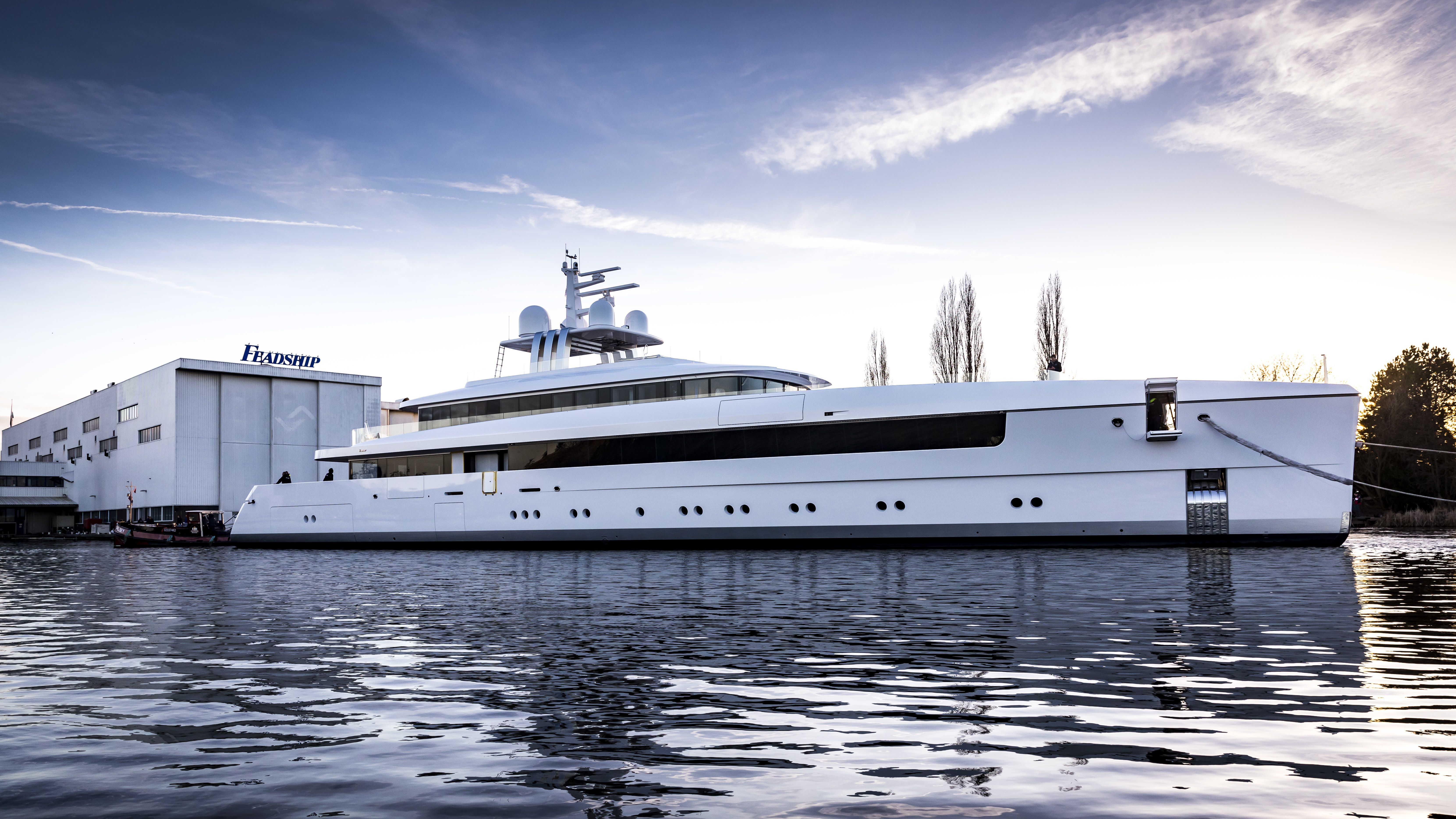 Feadship launches its second largest fully aluminium yacht 'Najiba