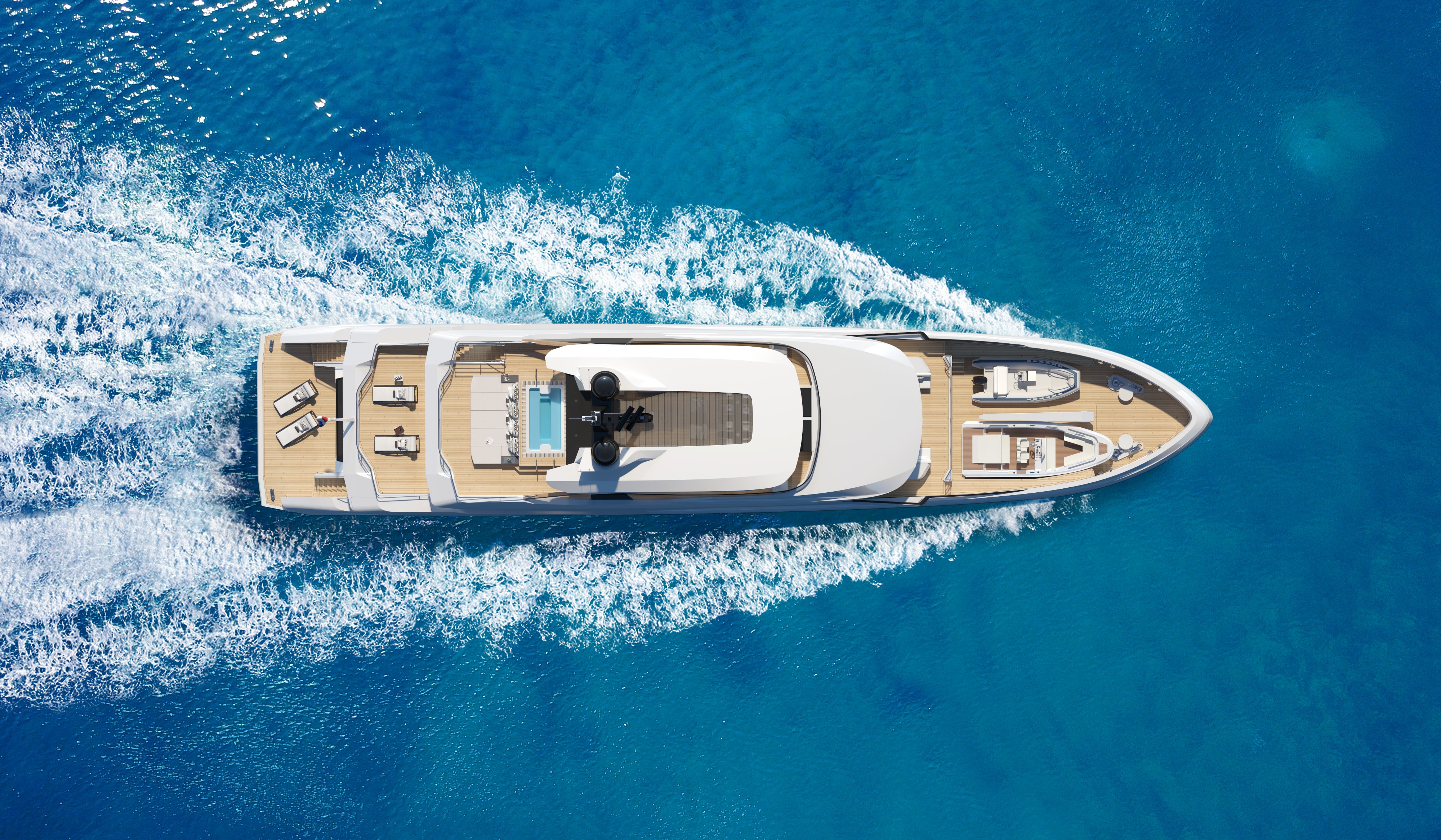 yacht top view