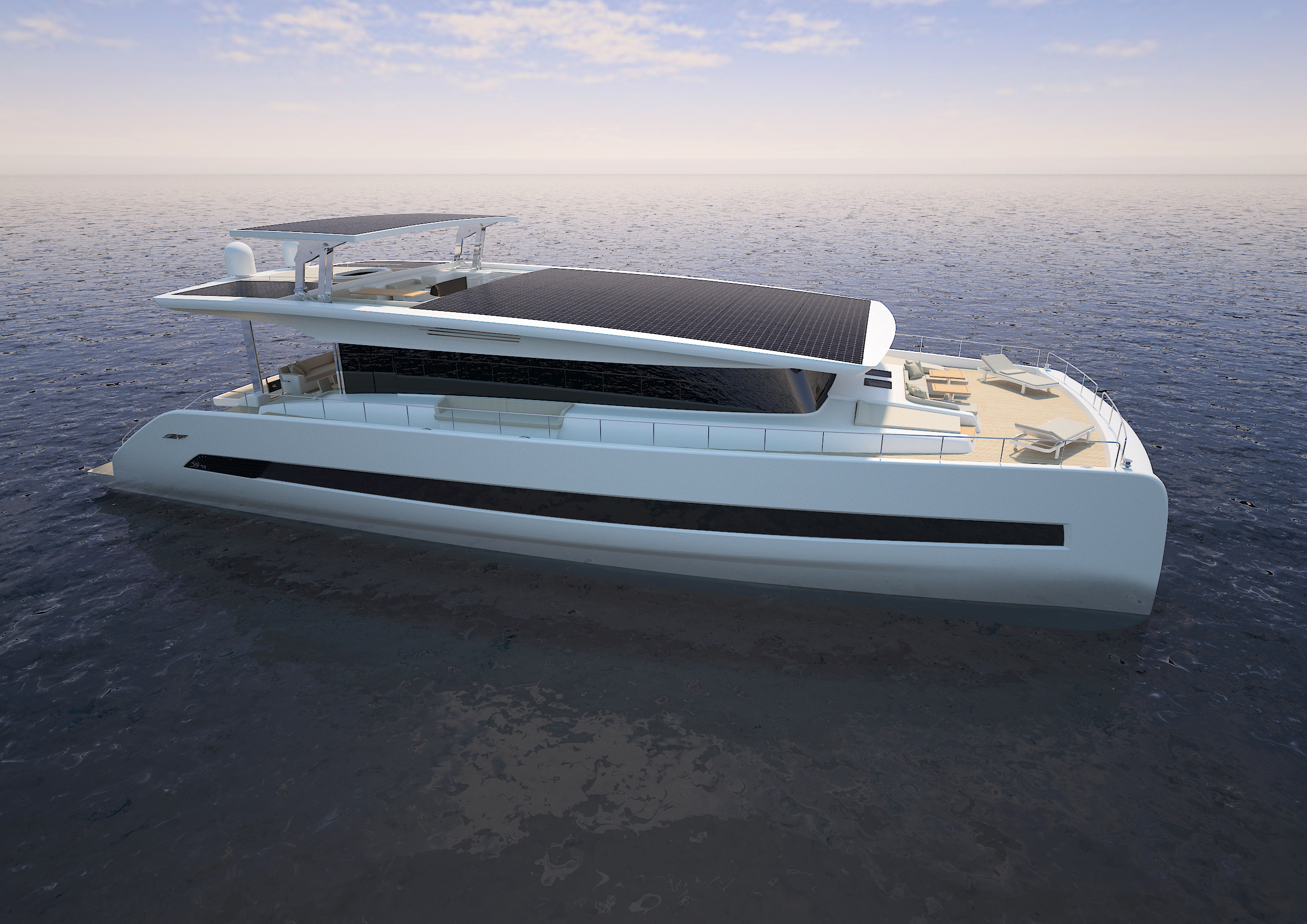 80 foot solar catamaran