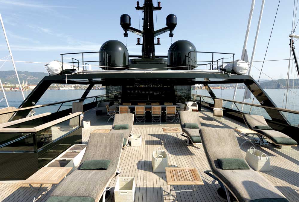 Dark green is the new black inside Giorgio Armani s 65m yacht