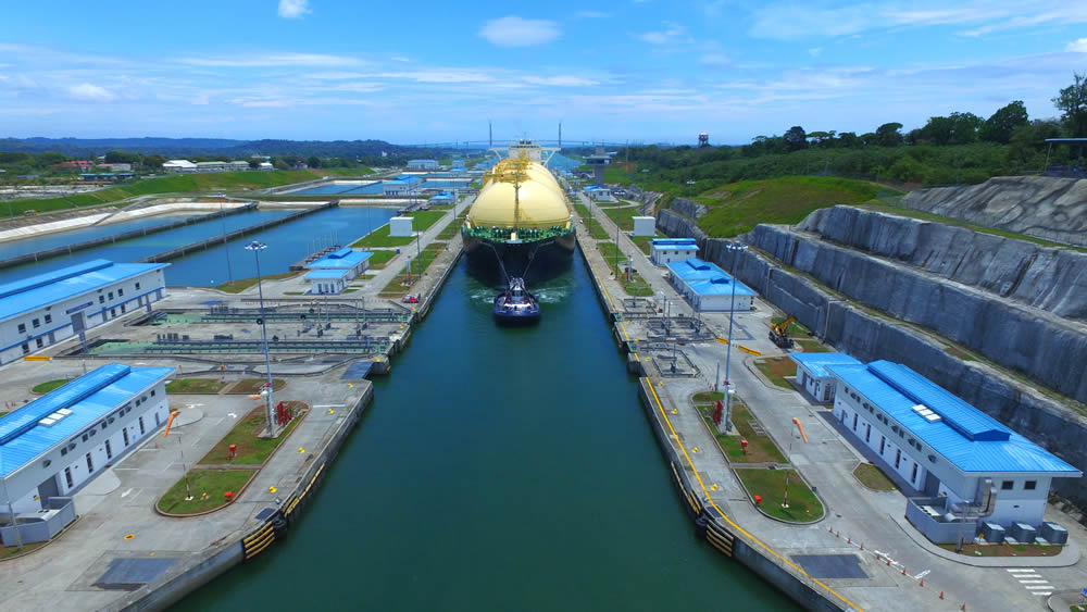 Crossing canals onboard of a yacht the Panama Canal THE PANAMA