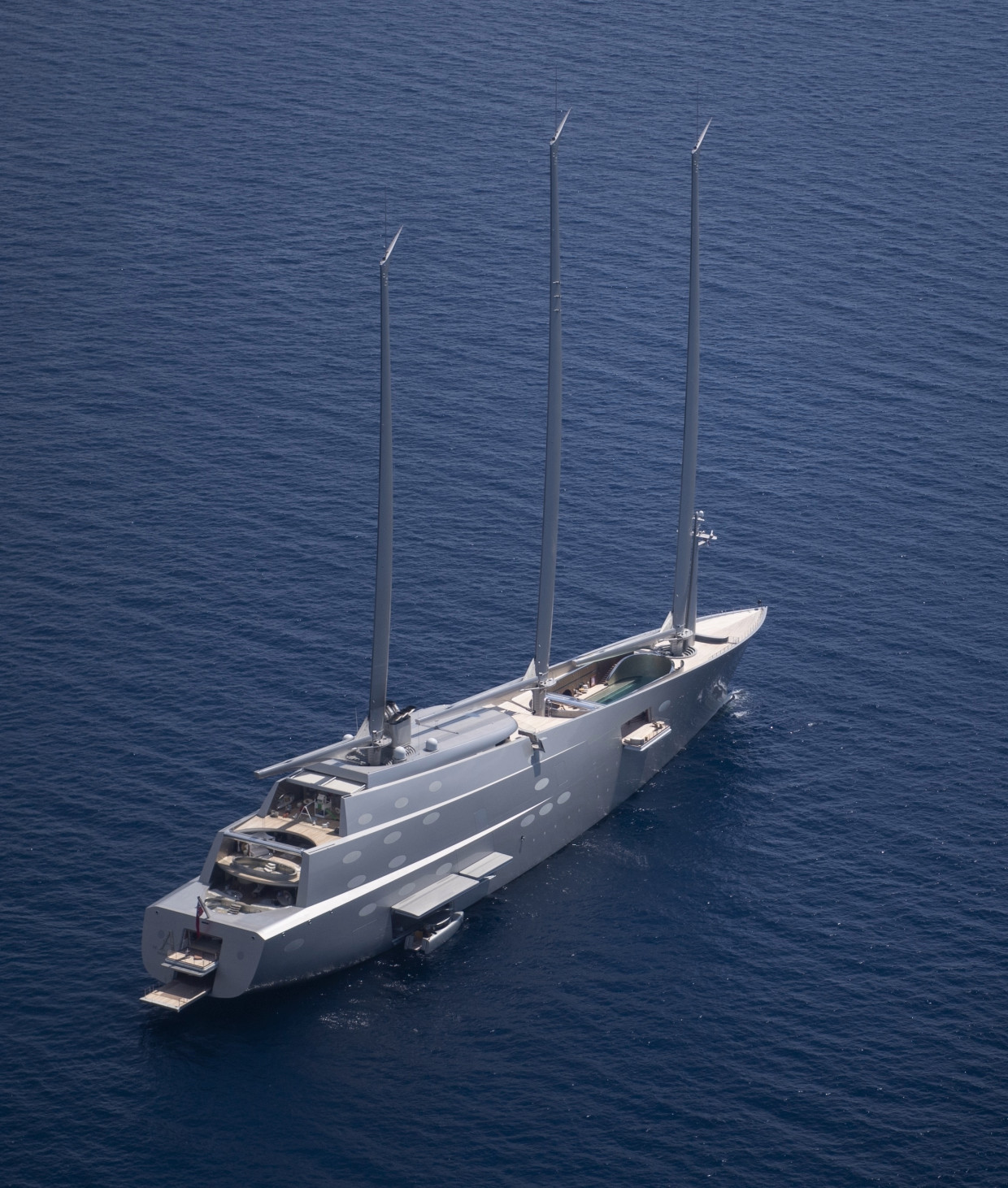 Russian Billionaire S 143m Sailing Yacht A Spotted In Monaco Harbour Yacht Harbour