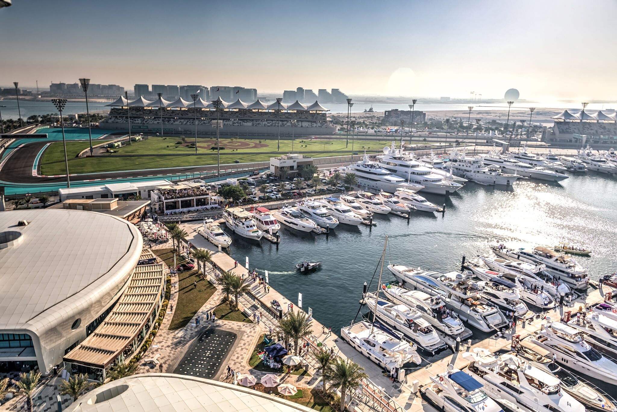 Yas Marina prepares for Formula 1 Grand Prix Yacht Harbour