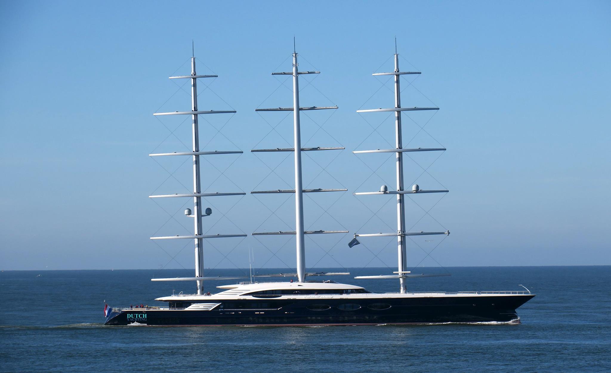 Legendary Sailing Superyacht Black Pearl Docked In Saint