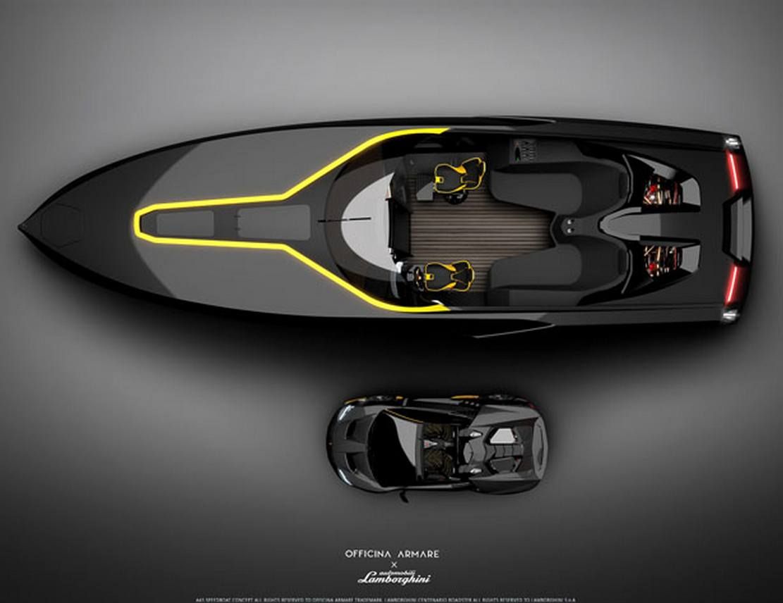 Lamborghini-inspired boat concept from Italian Design ...
