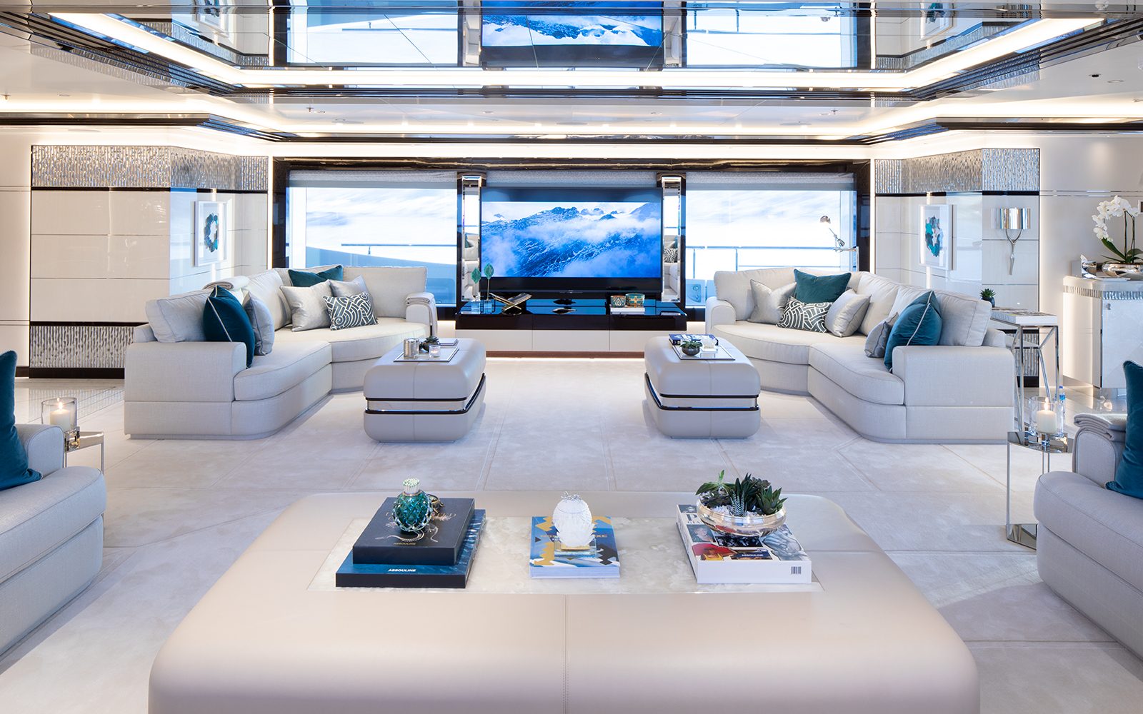 yacht blue inside