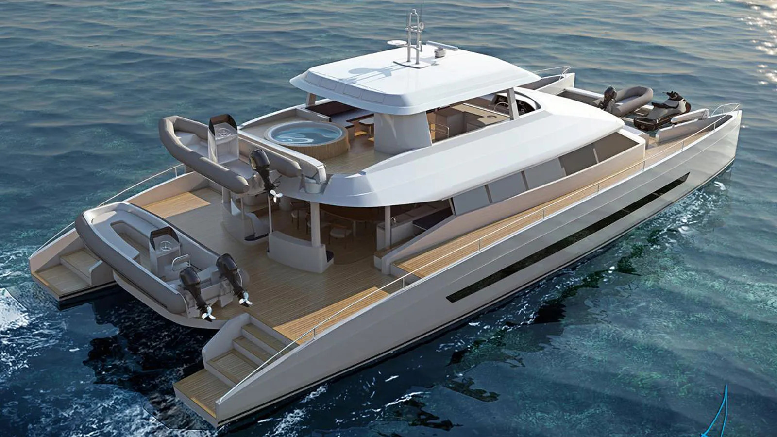 ocean crossing power catamaran