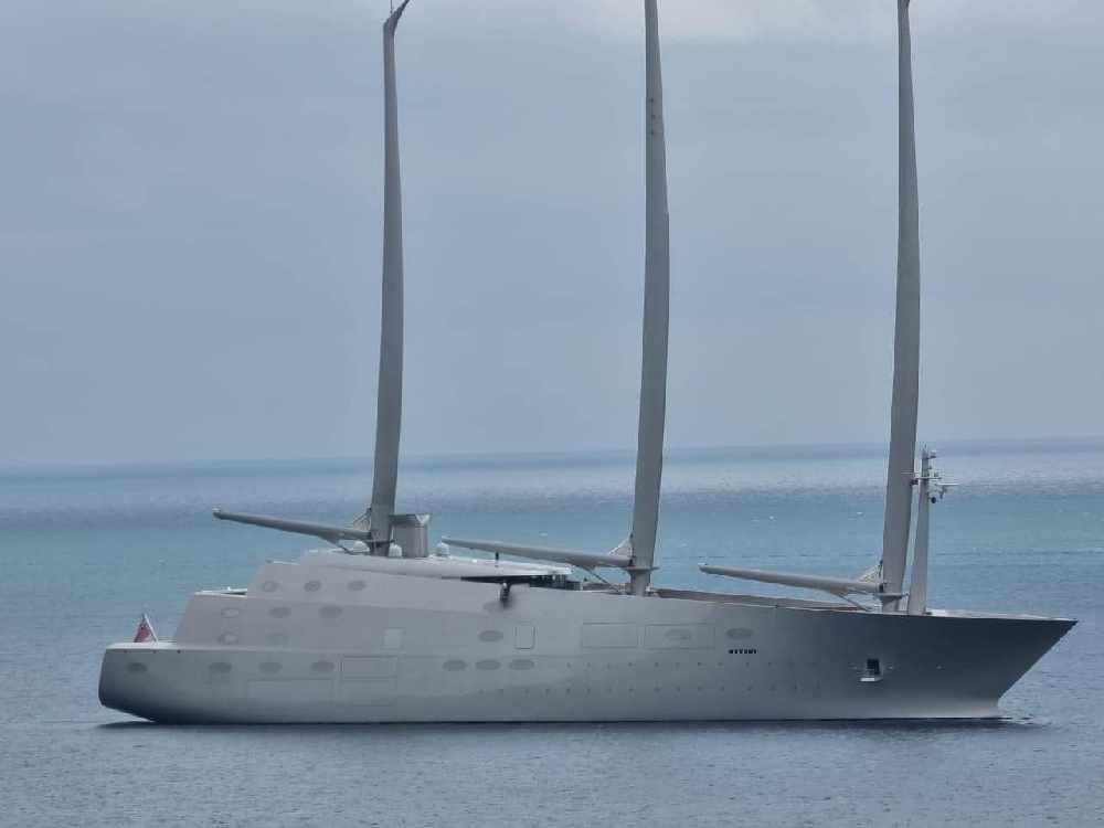 Andrey Melnichenko S Sailing Yacht A Was Spotted In Douglas Bay Yacht Harbour
