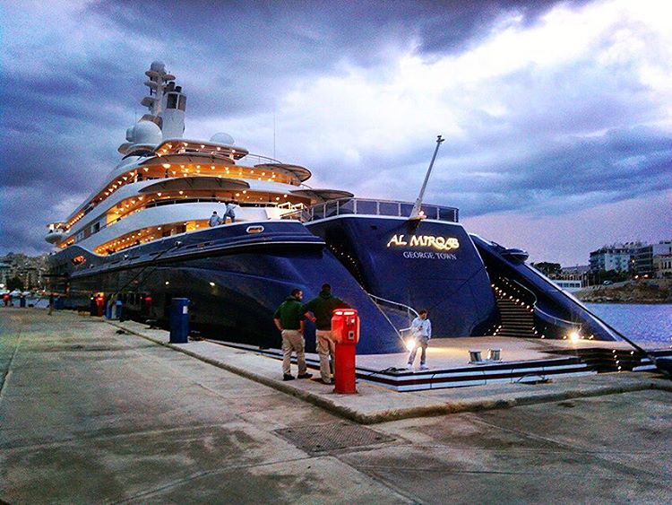 Al Mirqab Spotted In Piraeus Greece Yacht Harbour