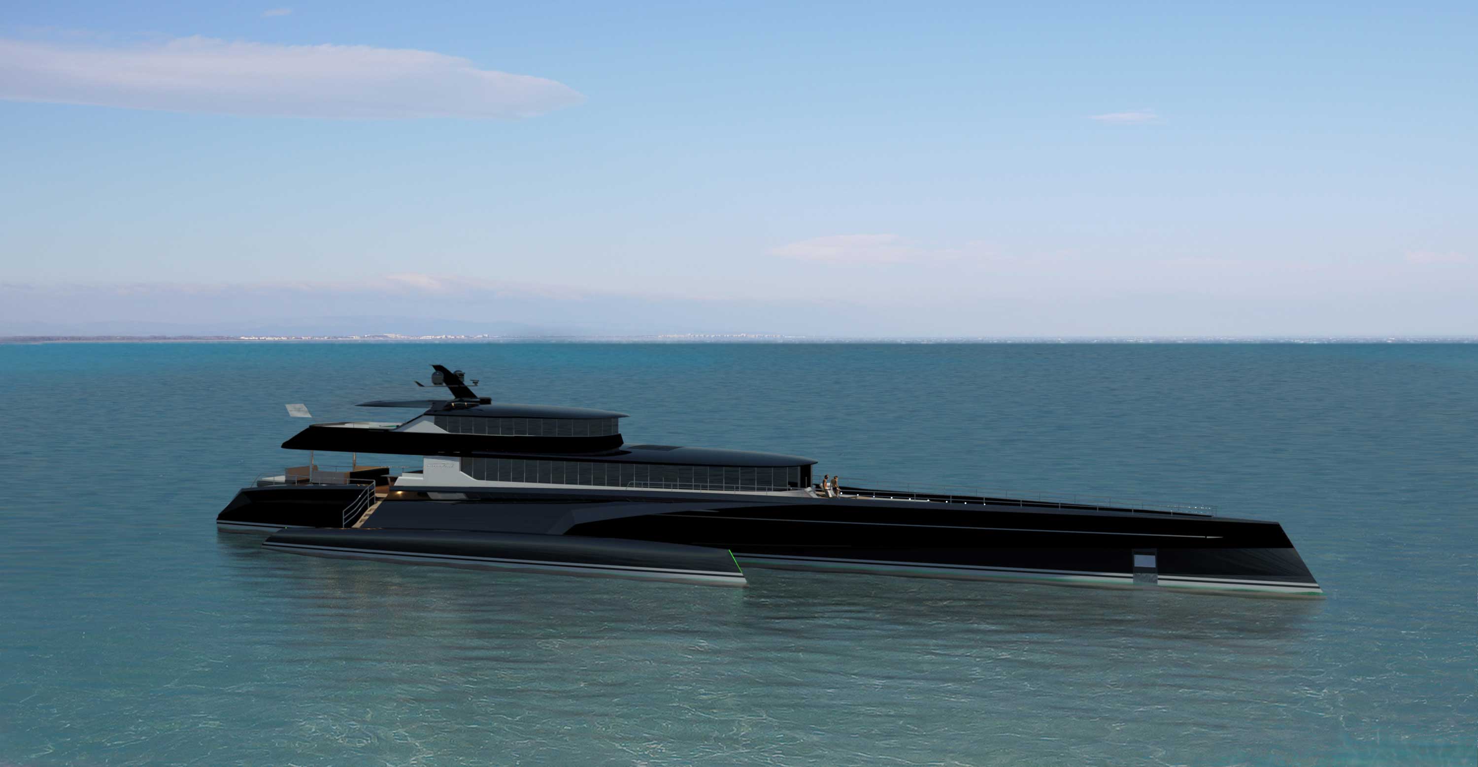 trimaran power yacht