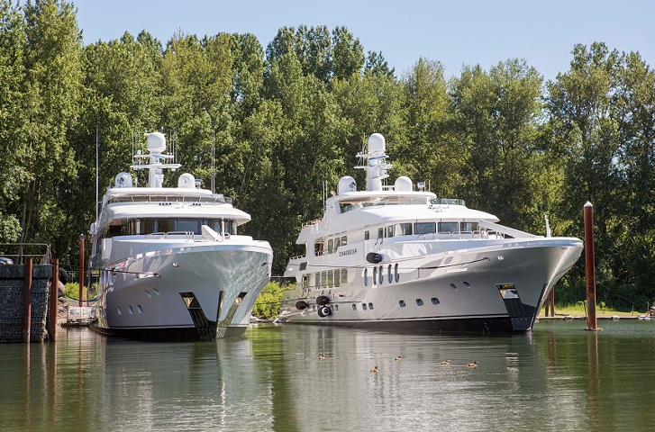 50m superyacht Chasseur launched at Christensen Yacht Harbour