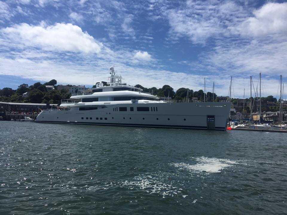 superyacht in kinsale