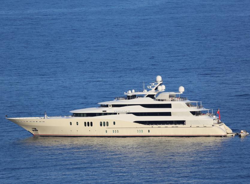 who owns the yacht named eminence