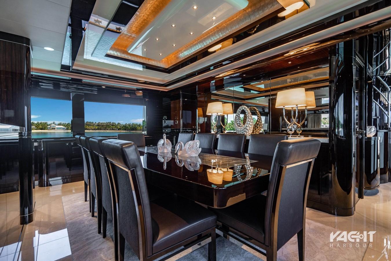 black swan yacht interior